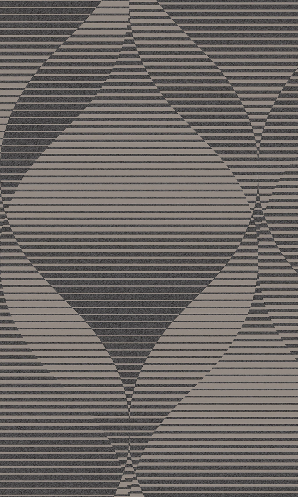Anthracite 3D Swirl Geometric Wallpaper R8096