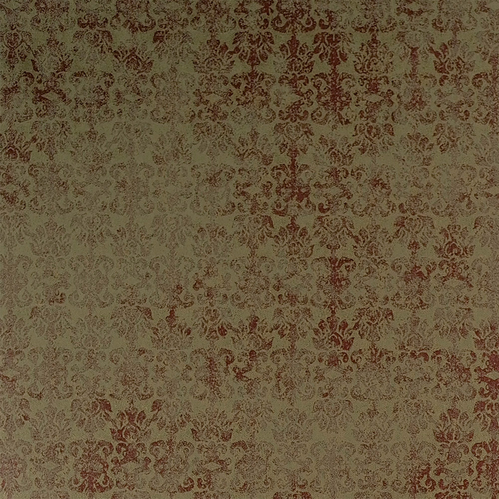 Rustic Glamour Metallic Brown Damask Wallpaper R3882