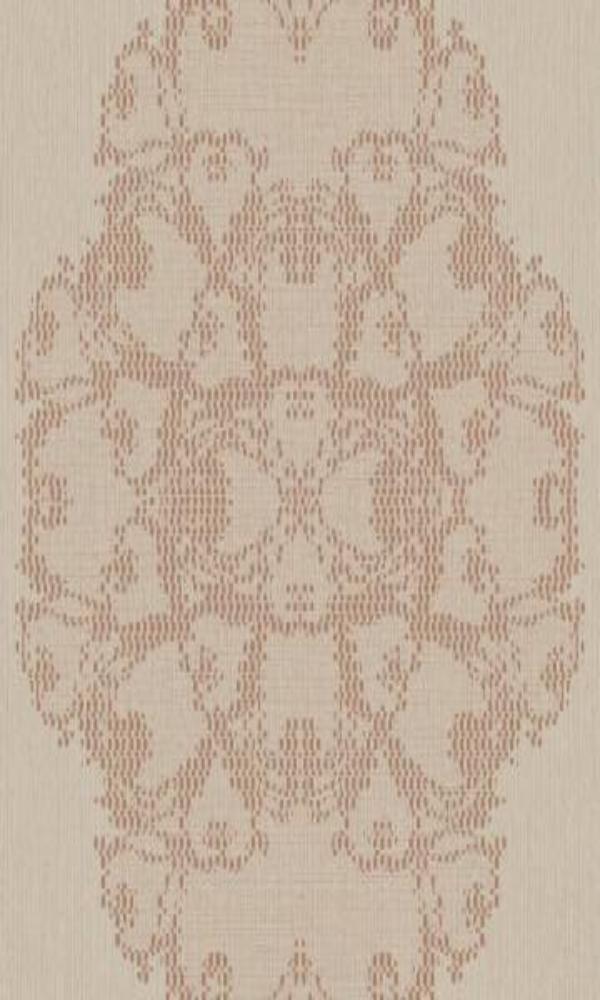 Classic Ornamental Geometric Luxury Bronze Pixelated Medallion Wallpaper R3786