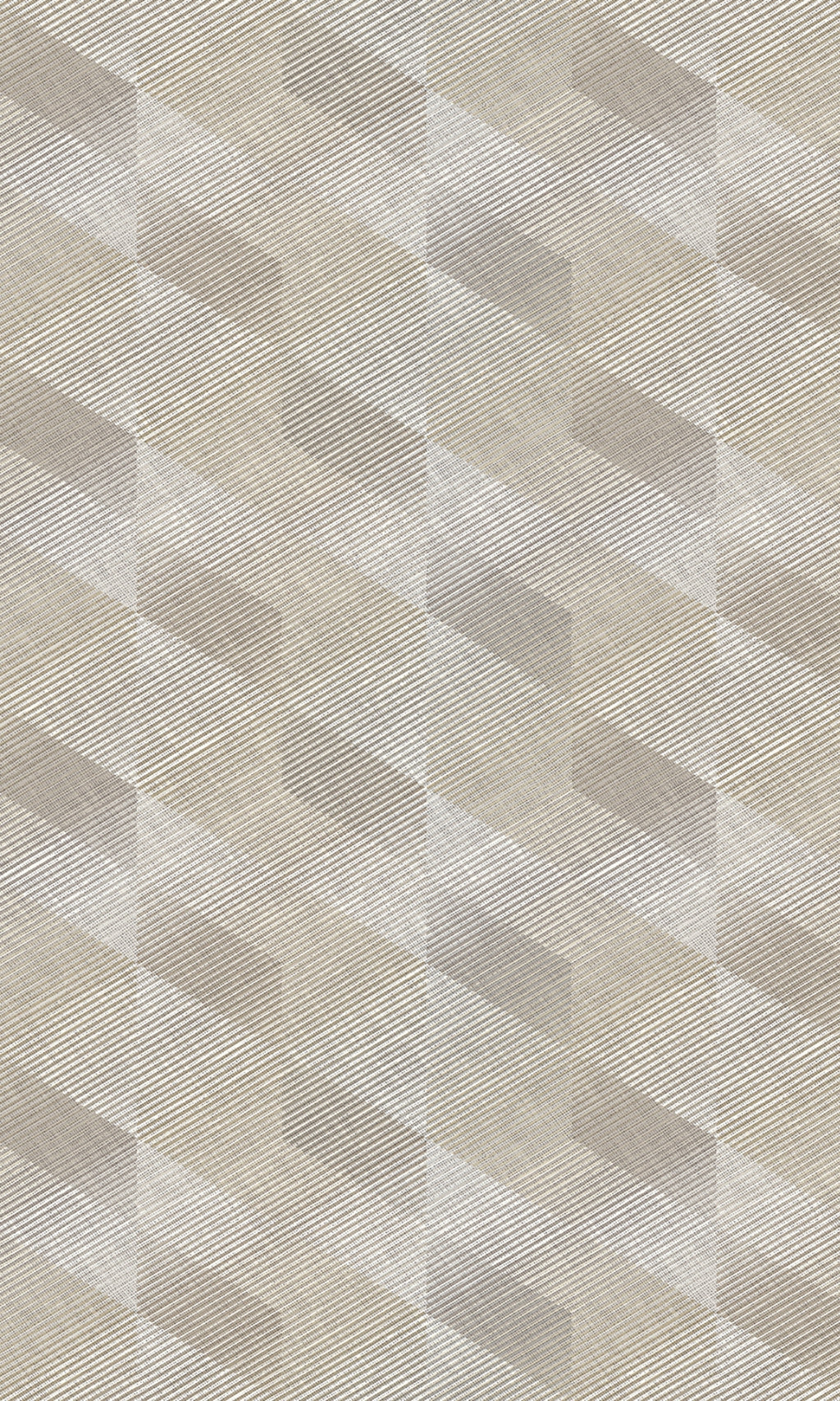 Beige 3D Rhombus Stripe Geometric Wallpaper  R8104