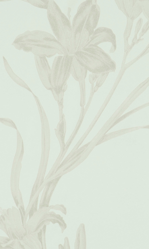 Beige Dainty Metallic Floral Wallpaper SR1134