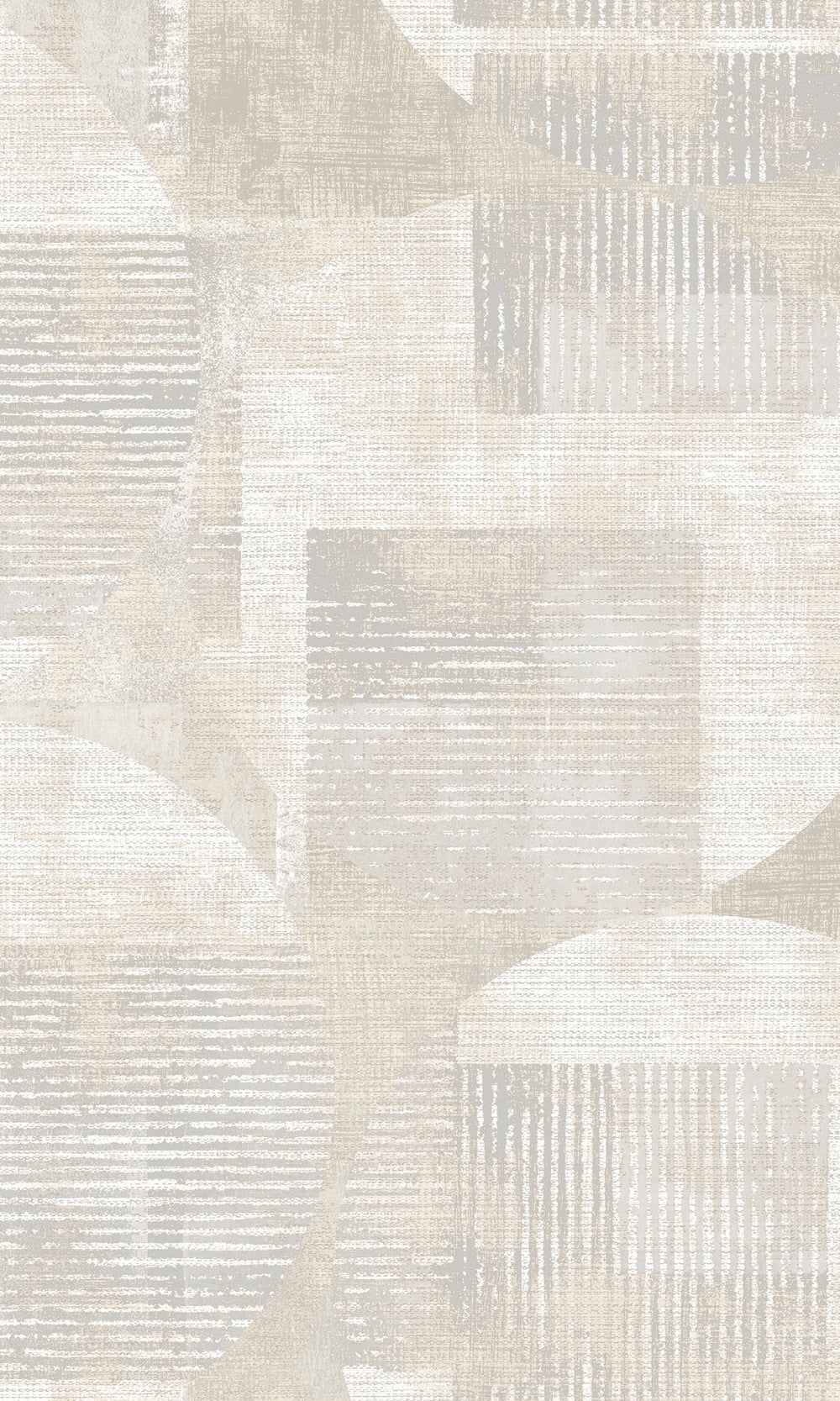 Beige Geometric Cirles and Stripes Wallpaper R8183