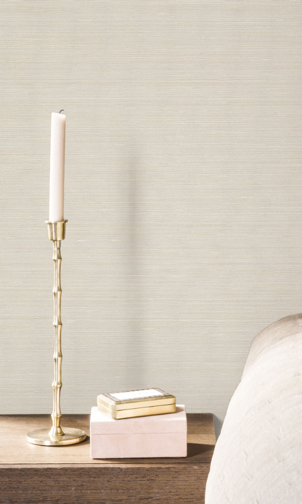 Beige Metallic Textured Commercial Wallpaper C7149