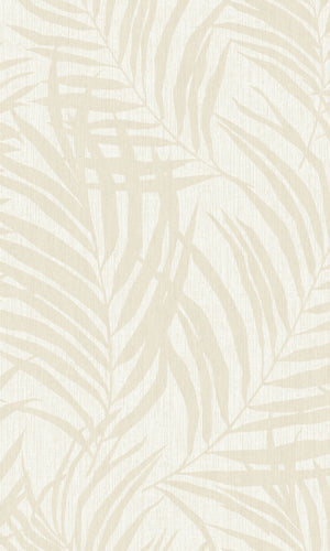 Beige Minimalist Grass Leaves Wallpaper R7951