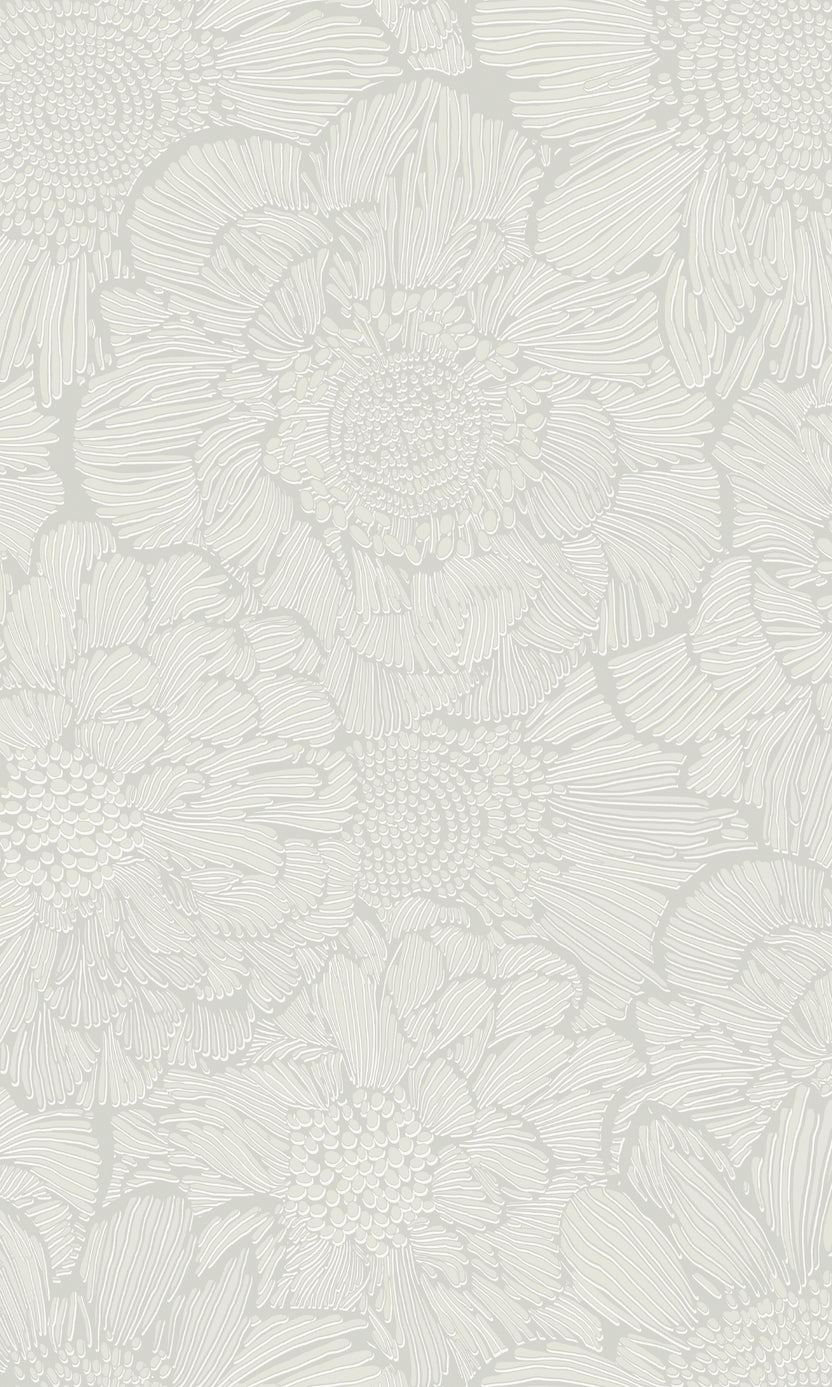 Beige Stylish Sketched Floral Wallpaper R8000 – Walls Republic US