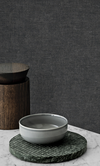 Black Luxor Faux Effect Commercial Wallpaper C7426