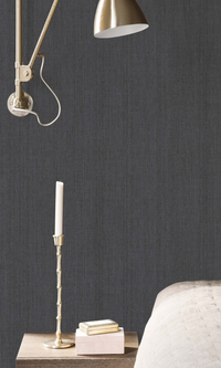 Black Textile Fabric Backed Commercial Wallpaper C7069