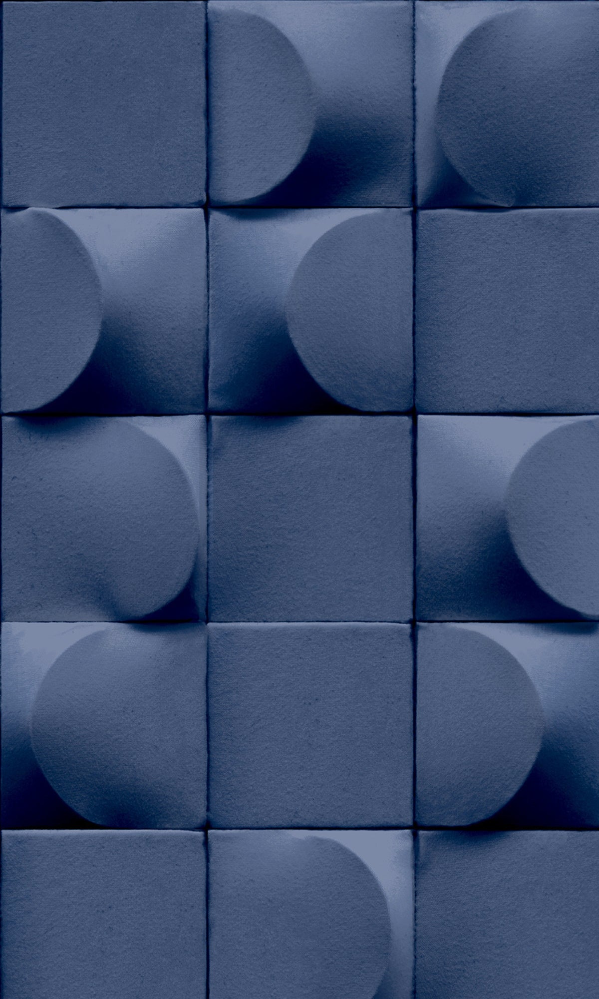 Blue 3D Blocks Geometric Wallpaper R8072
