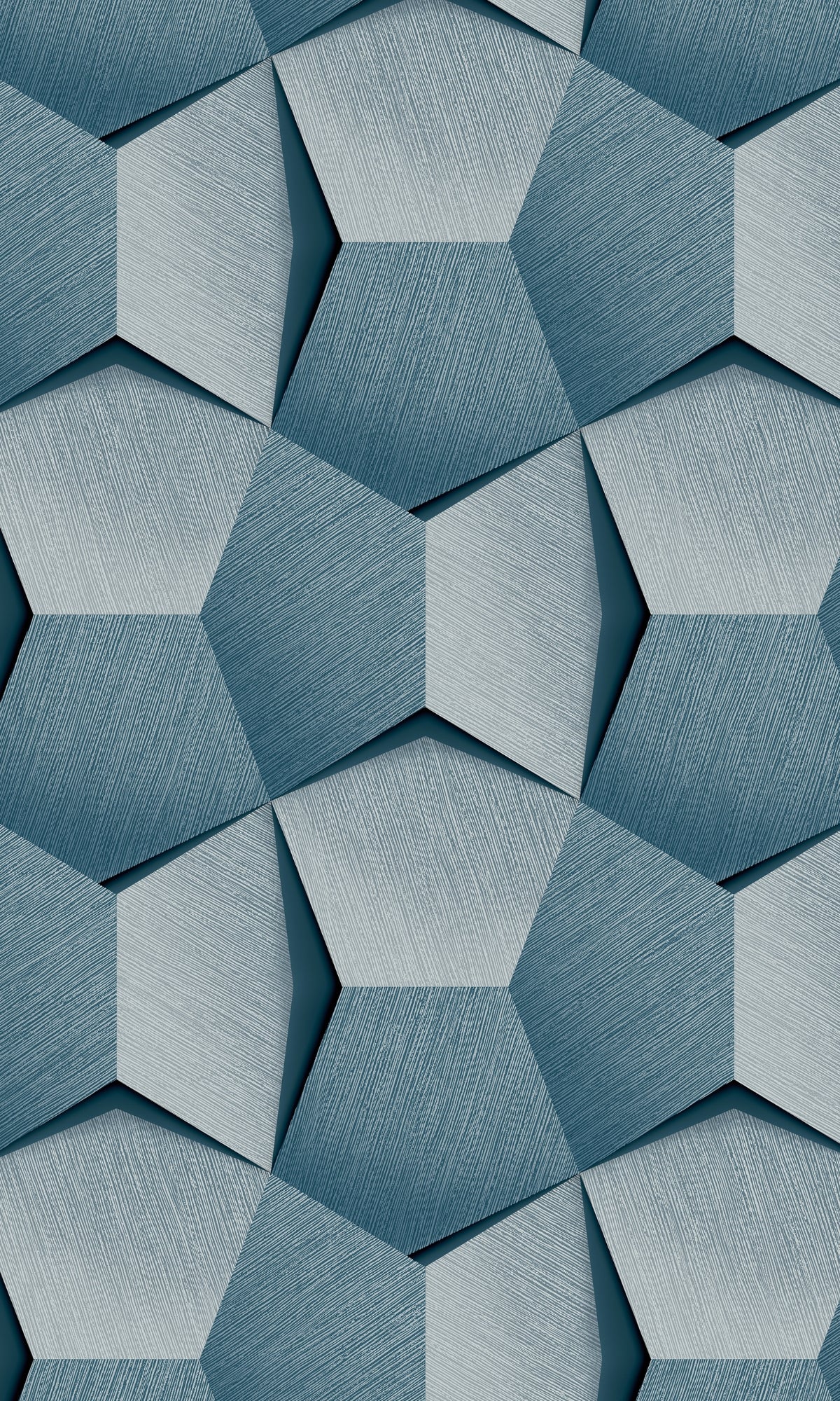 Blue Geometric Rocks Like Wallpaper R7991