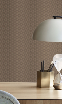 Bronze Illusion Geometric Commercial Wallpaper C7086