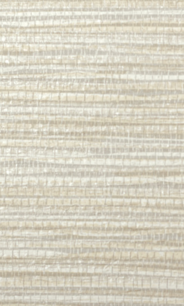 White & Beige Metallic Weave Commercial Wallpaper C7463