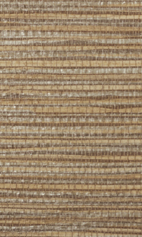 Dark Brown Metallic Weave Commercial Wallpaper C7470