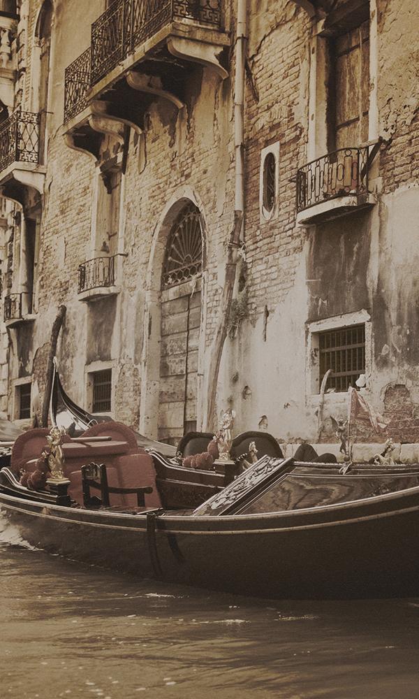 Venice Boat on the River - Sample