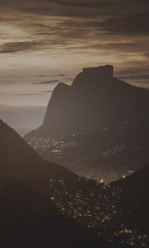Rio De Janeiro Mountains at Night - Sample
