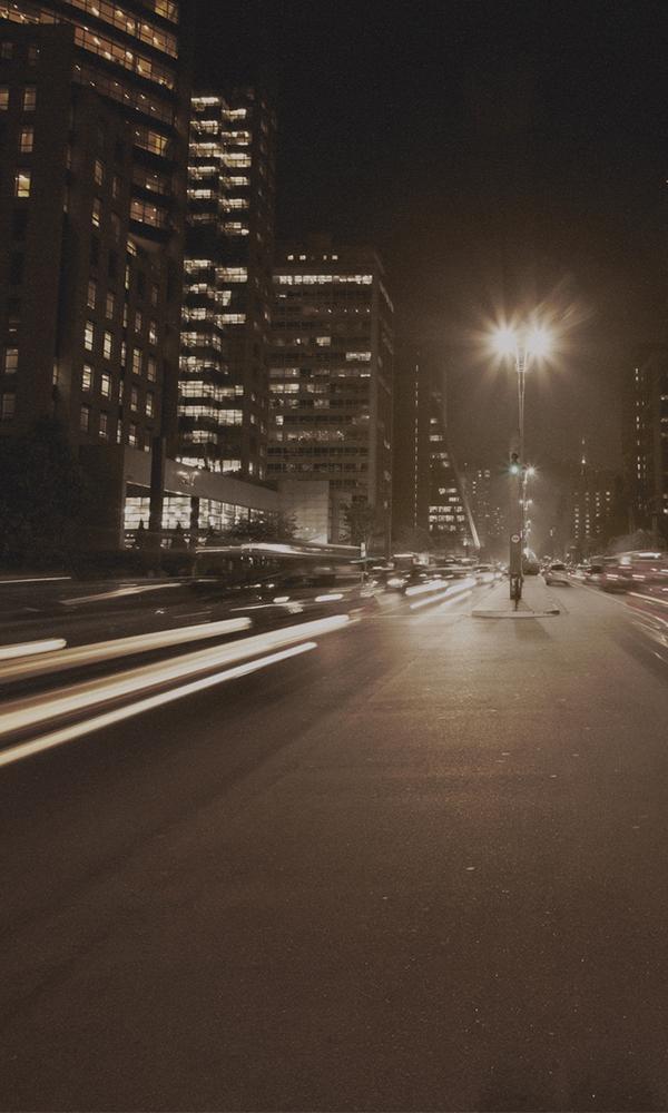 Sao Paulo Street at Night - Sample