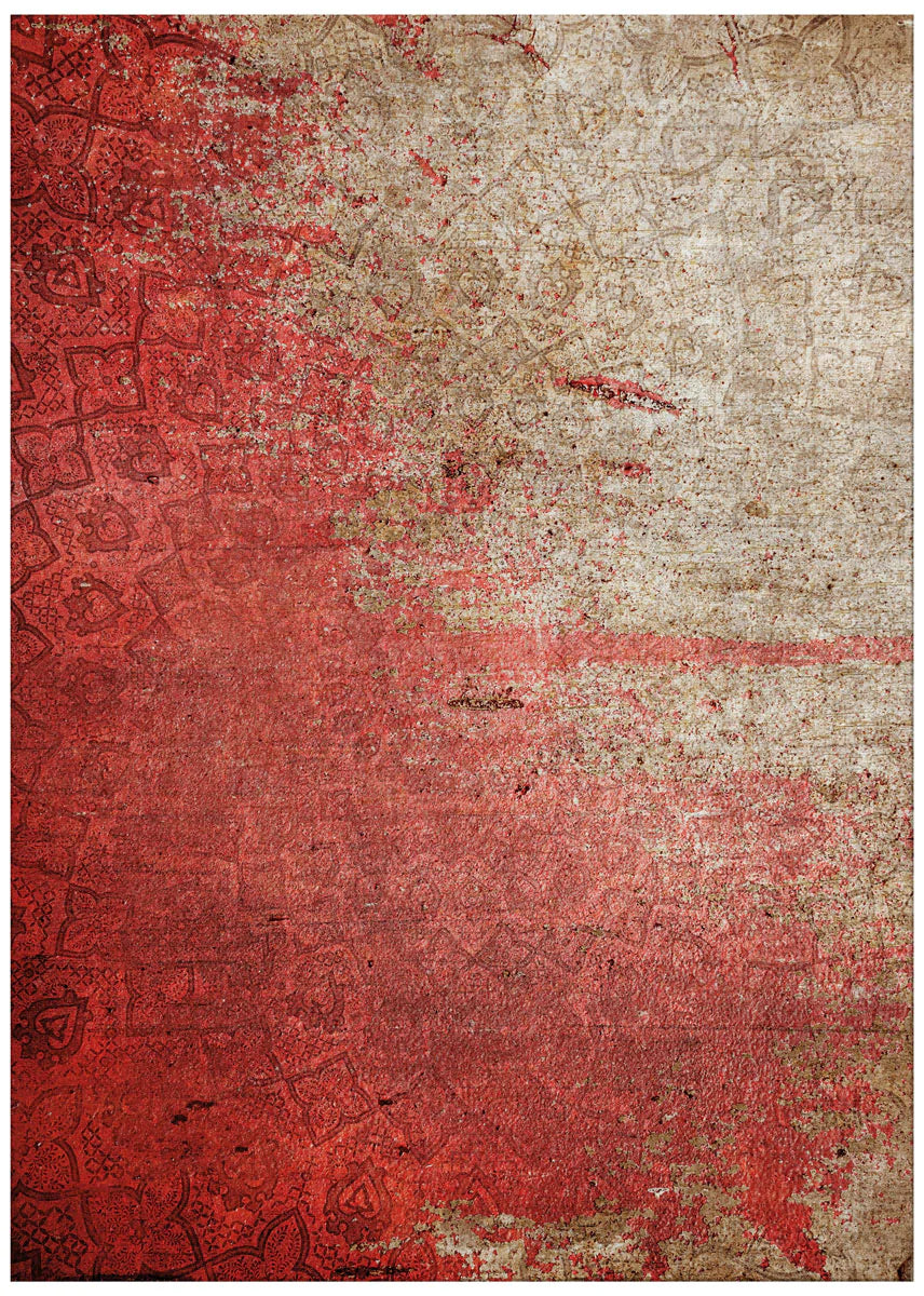 Red Concours Contemporary Living Room Machine Washable Rug