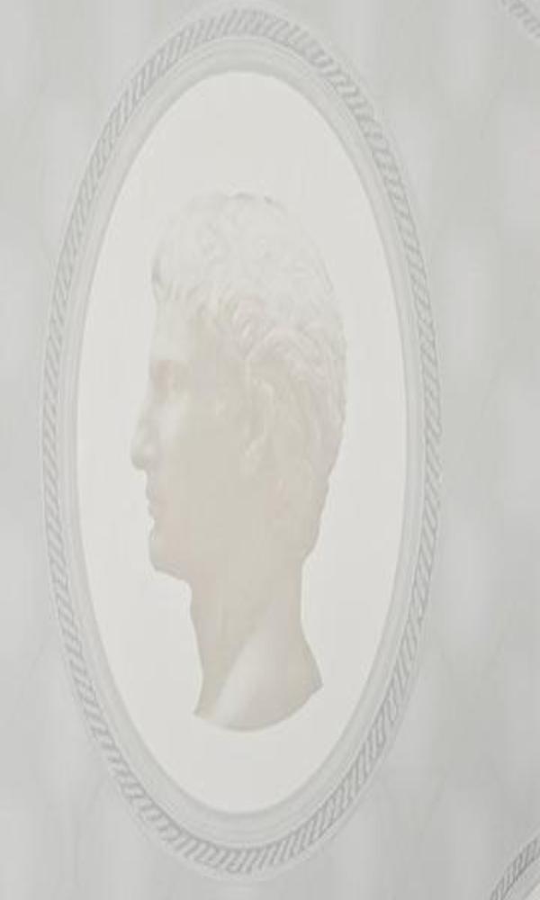 Cameo White Historic Wallpaper SR1342