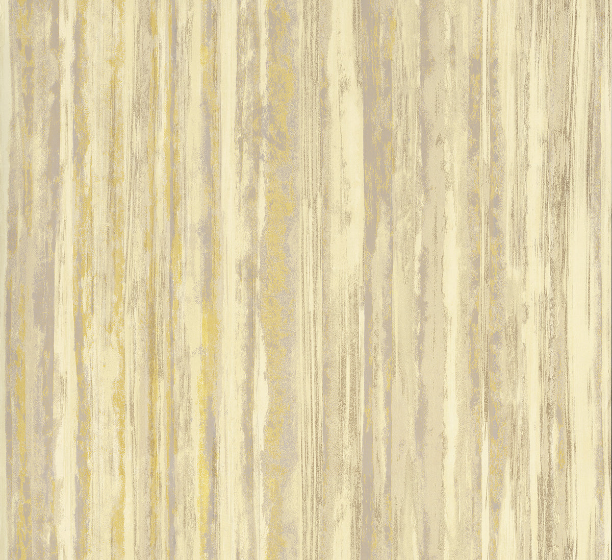 Faux Finish Stripes Simplistic Painterly Cabin Wall Yellow and Brown R4450