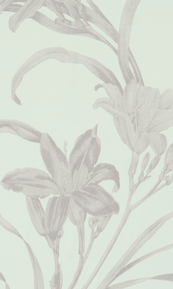 Dainty lavender Metallic Floral Wallpaper SR1133