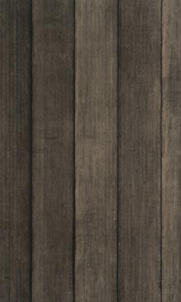 Dark Brown Faux Wood Barrier Wallpaper R1379