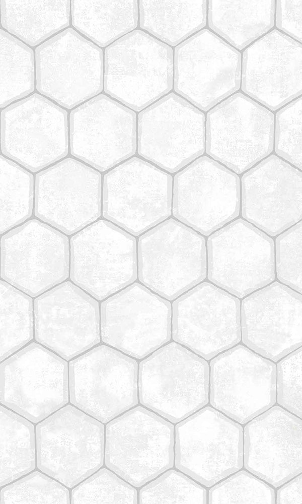 weathered honeycomb hexagons wallpaper