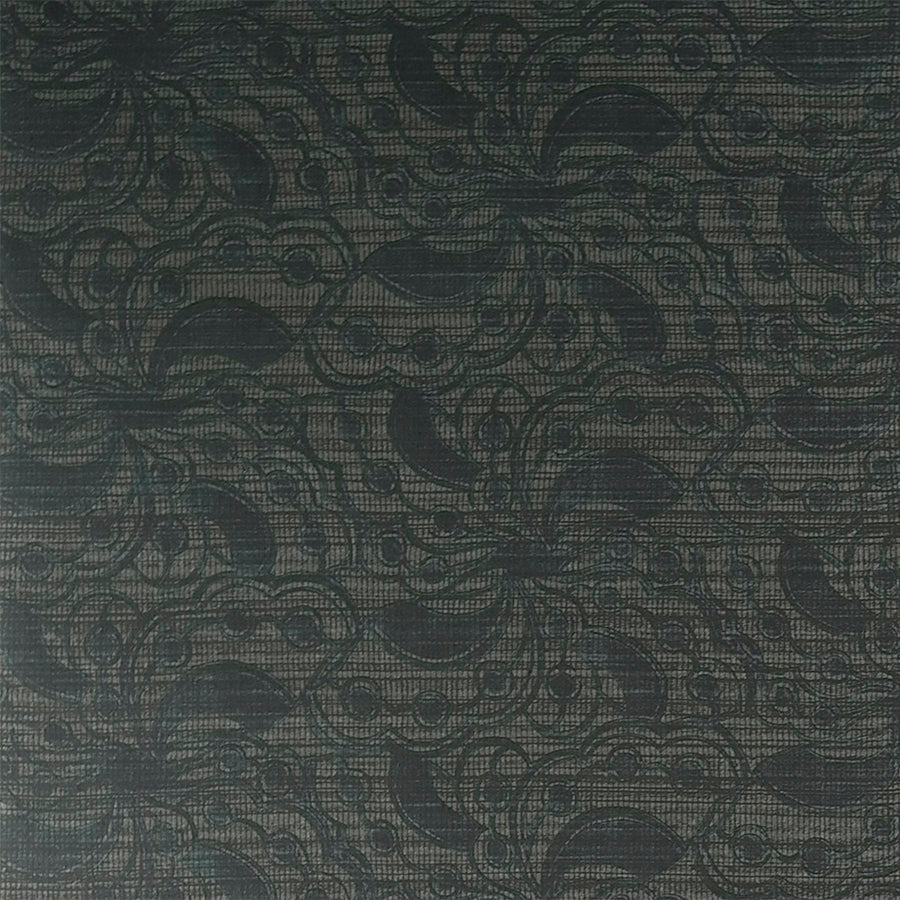 Metallic Beaded Floral Grey Wallpaper R3860
