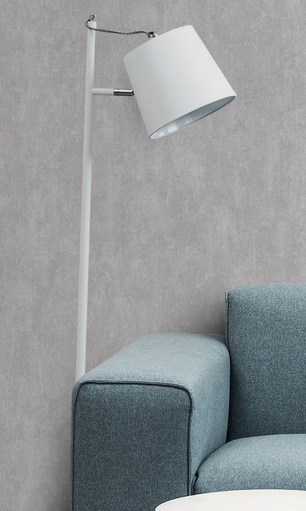 Faded Silver Minimalistic Textured Commercial Wallpaper C7348