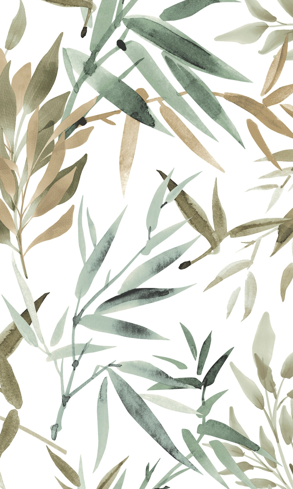 Forest Bamboo Leaves Tropical Wallpaper R8198