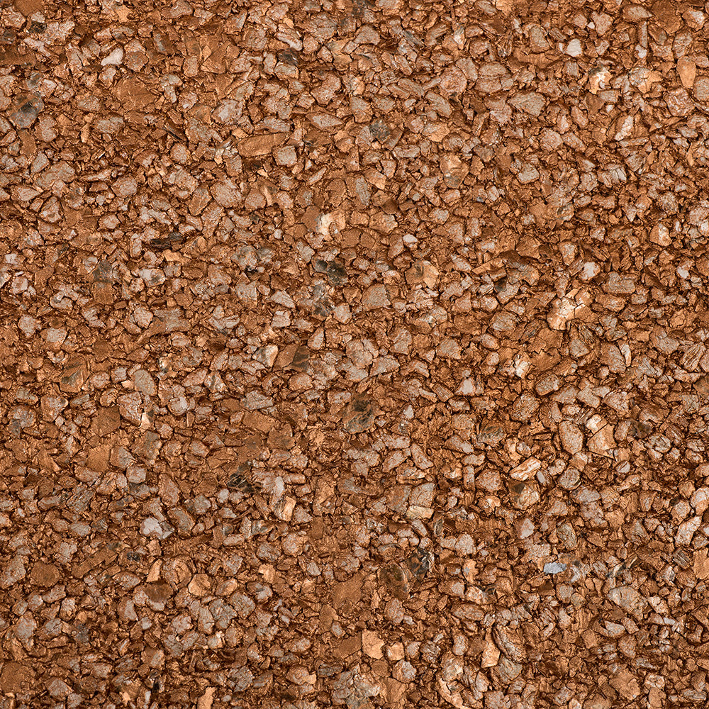 Metallic Mica Orange and Silver Rocky Road Wallpaper R4597