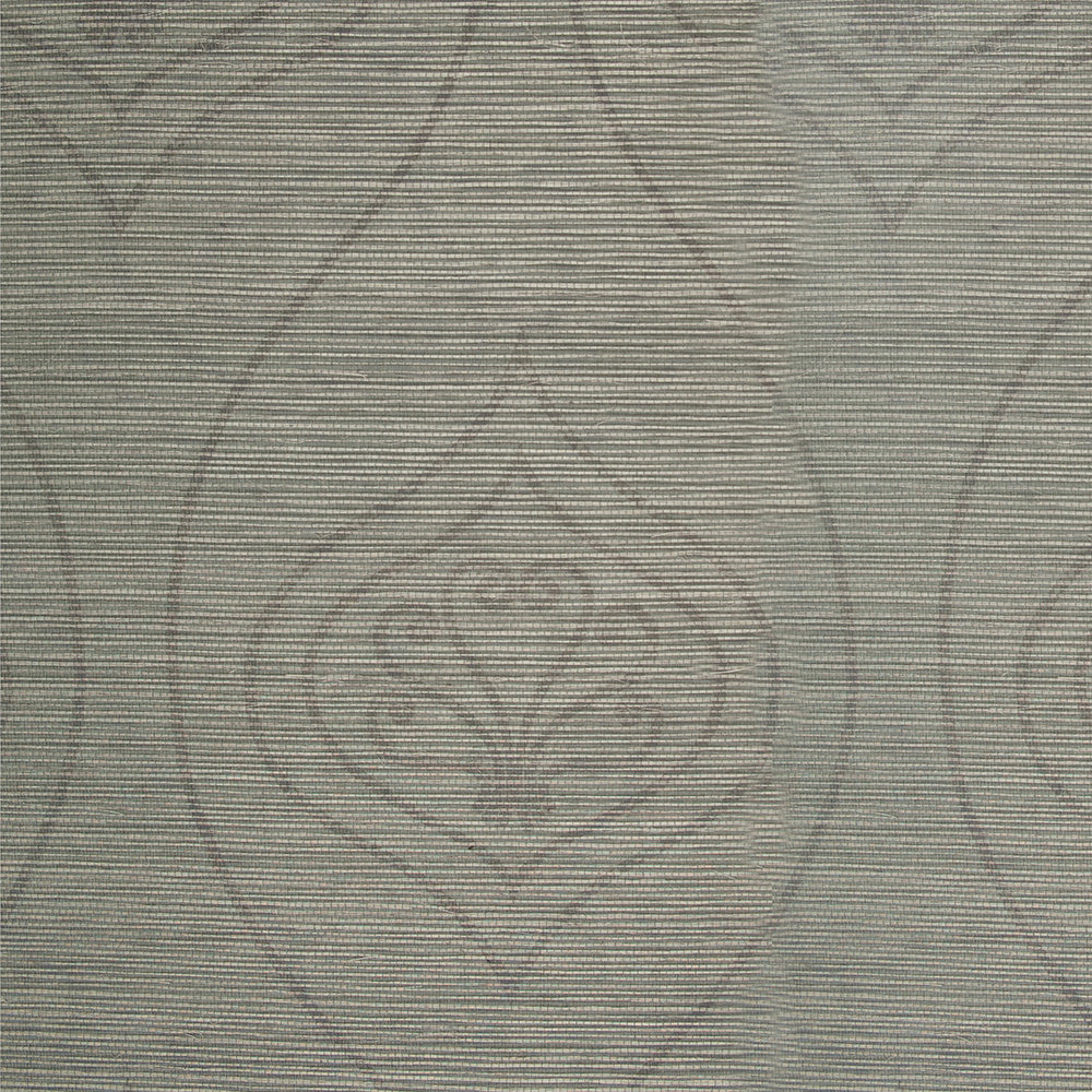 Gray Floral Traditional Wallpaper R4606 | Grasscloth Woven-fabric Wallpaper, textured, natural, floral, living room, bedroom, dining room, powder room