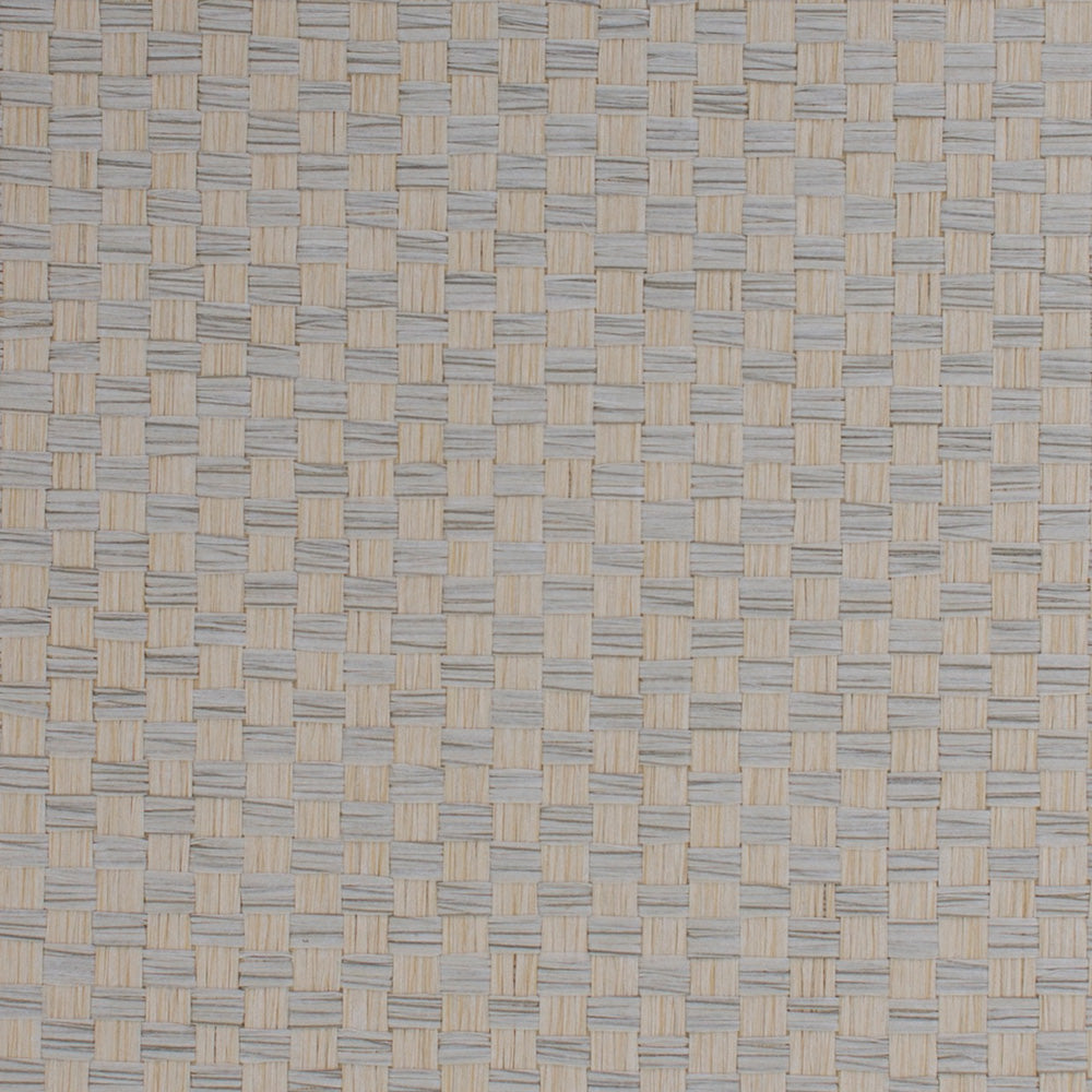 Silver Checkerboard Grasscloth Wallpaper R4630 | Natural Home Style