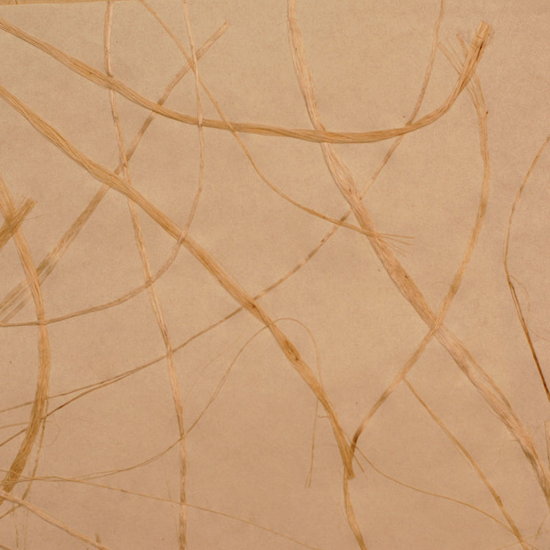 Abstract Swirling Papyrus Beige and Yellow Grasscloth Wallpaper R4643