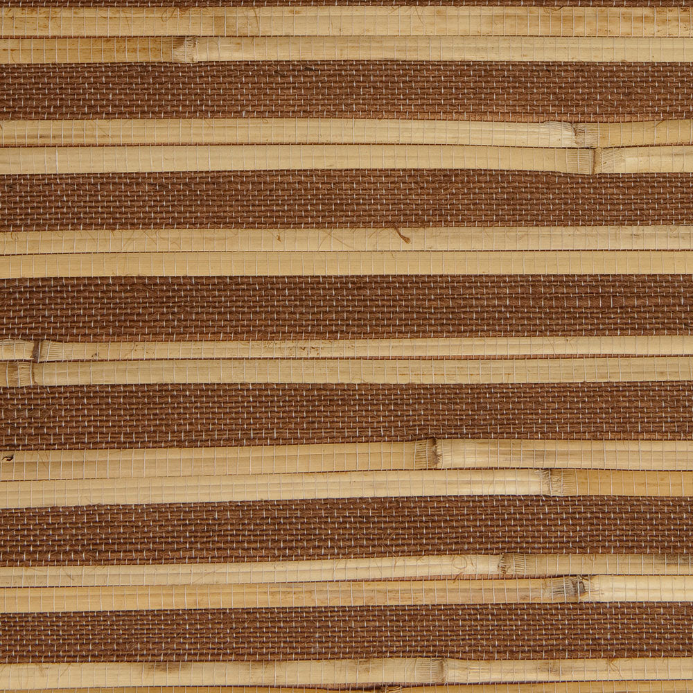 Bamboo Brown and Yellow Grasscloth Wallpaper R4641