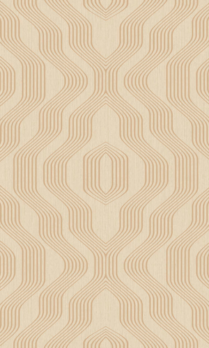 Geometric Modern Luxury Satin Tan Swerve Wallpaper R3756