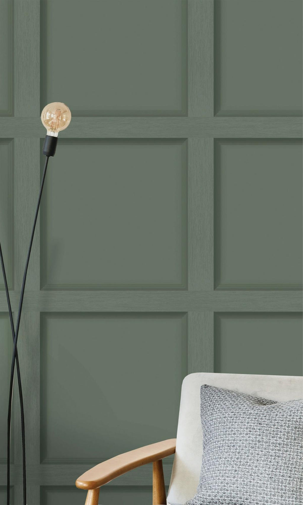 Green Modern Wood Panel 3D Effect Wallpaper R7647 – Walls Republic US