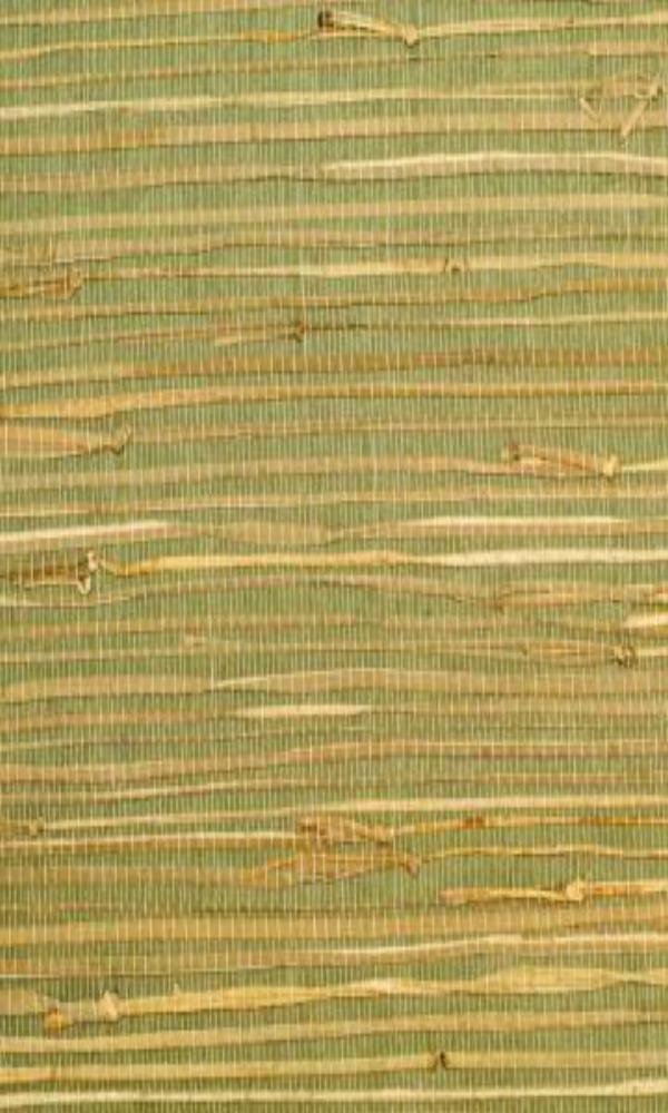 Green Majestic Grasscloth Woven Wallpaper R2003