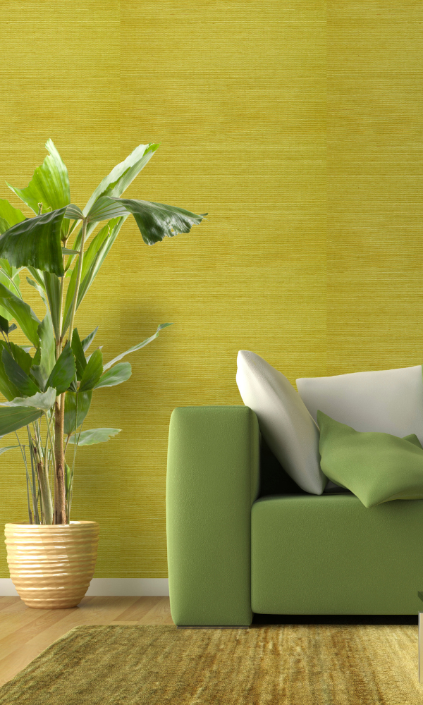 Green Ramie Majestic Grasscloth Wallpaper R2013
