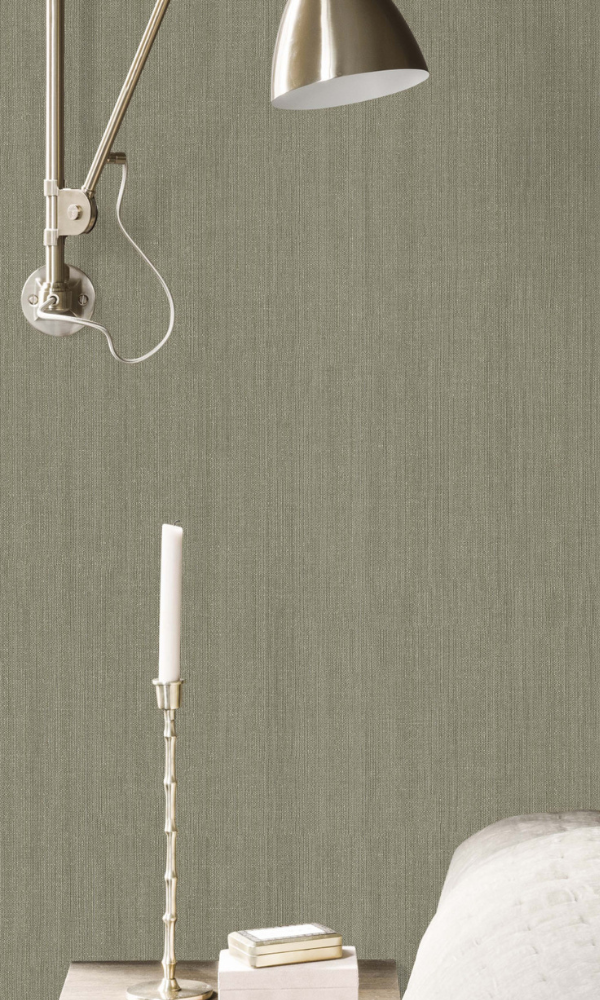 Green Textile Textured Vinyl Wallpaper C7066