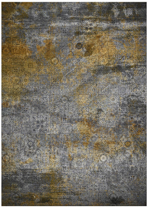 Fado Grey Granite Inspired Machine Washable Rug