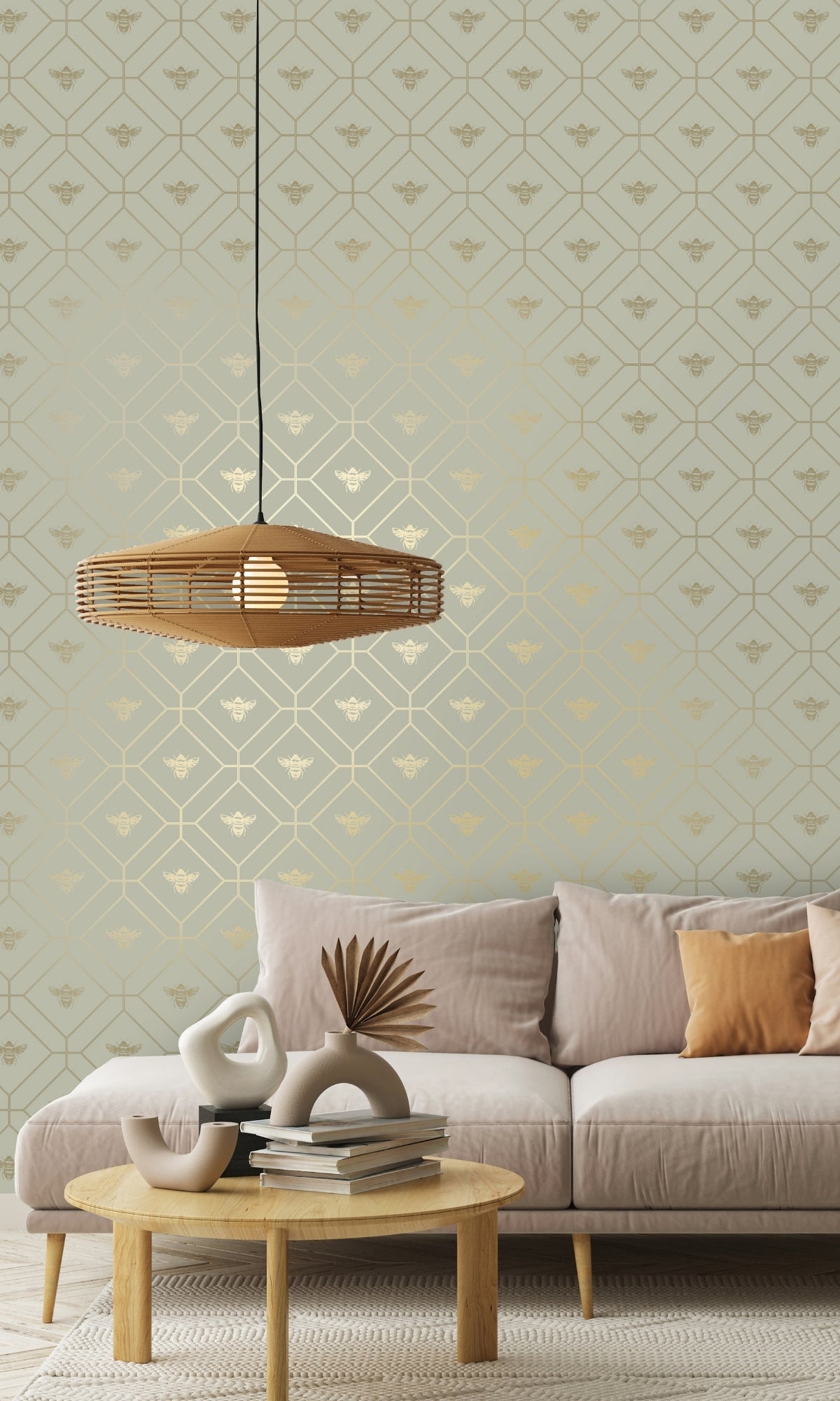 grey honeycomb wallpaper