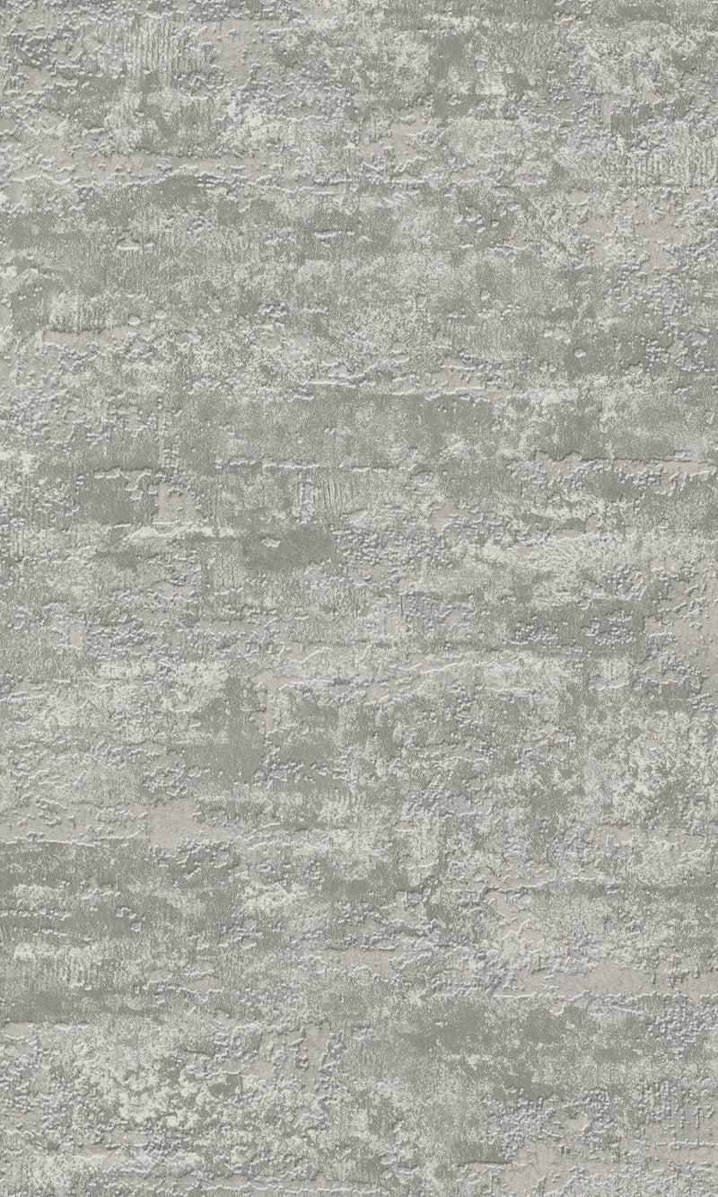 Grey Metallic Concrete Scratched Wallpaper R8018