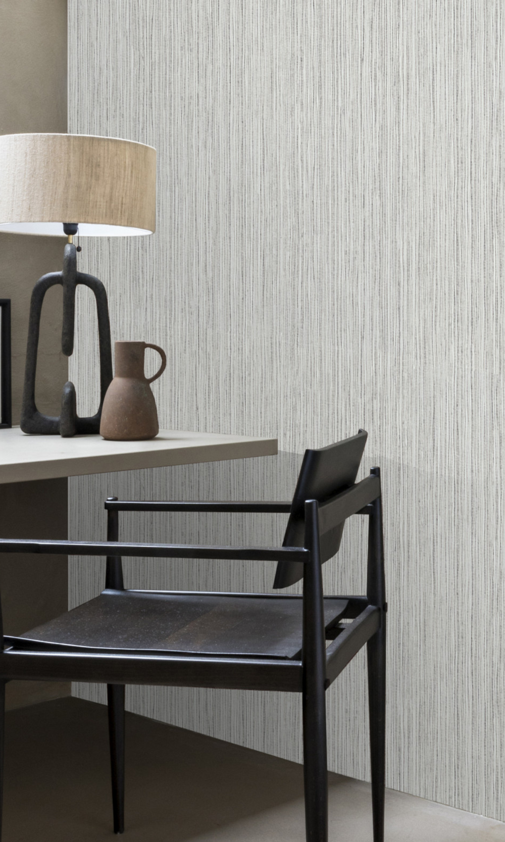 Grey Touche Faux Effect Commercial Wallpaper C7437