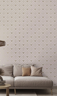 Pink Honey Comb in Geometric Design Wallpaper R7658