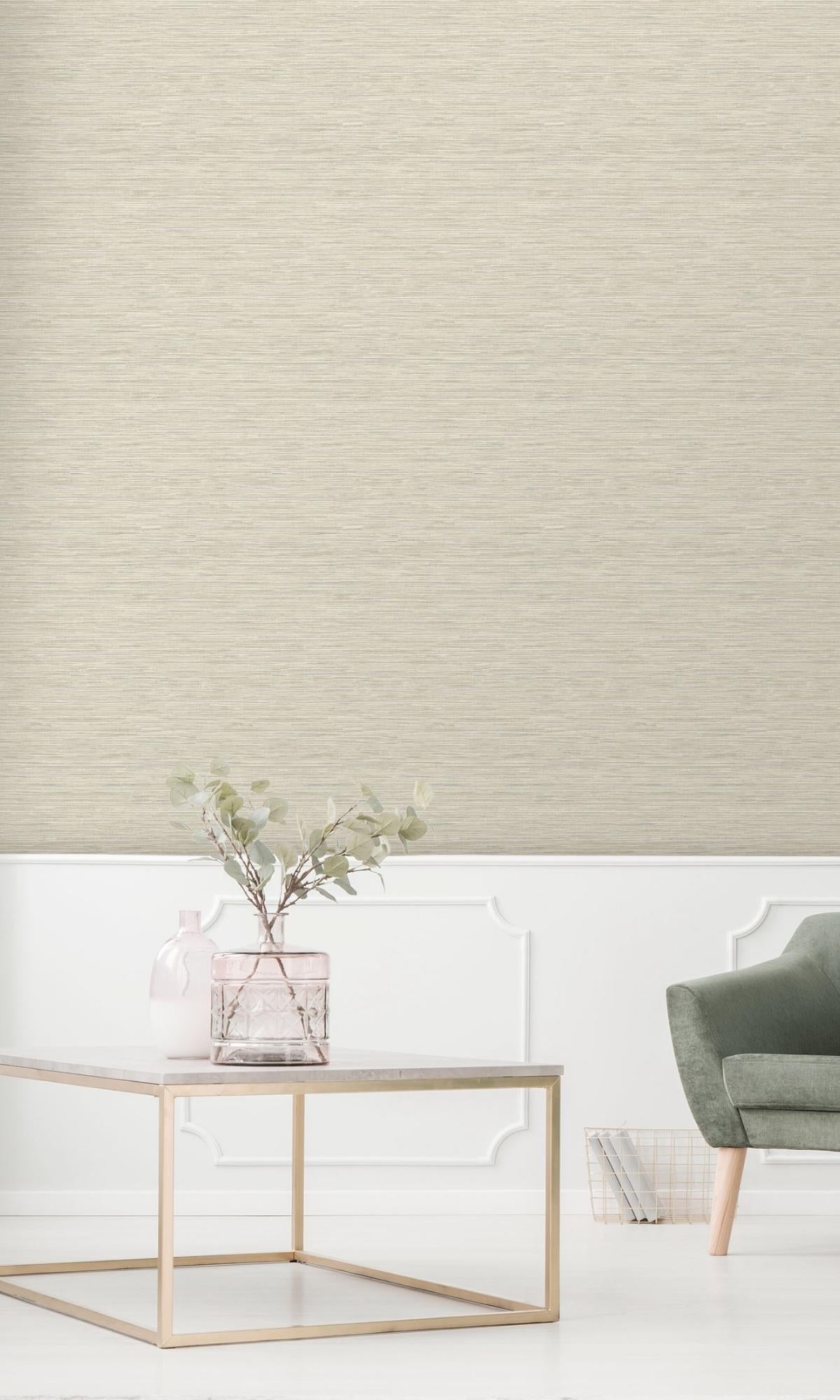 Jomon Light Natural Grasscloth Wallpaper R7901