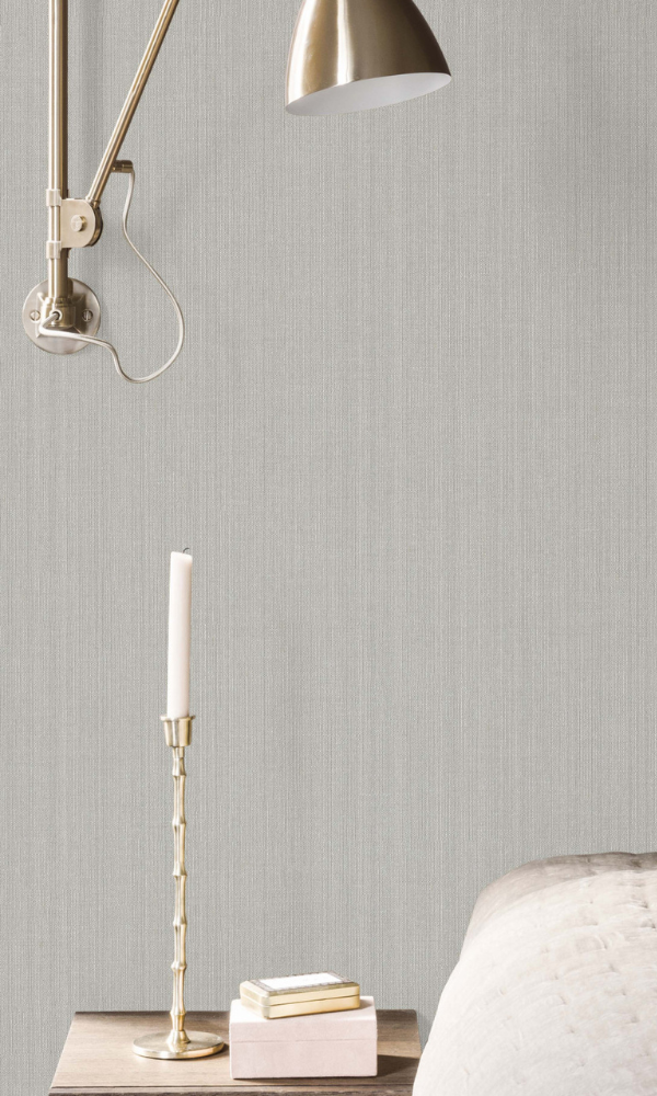 Light Grey Textile Textured Wallpaper C7077