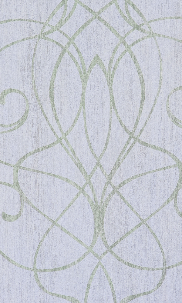 Lilac Embroid Geometric Wallpaper R2465
