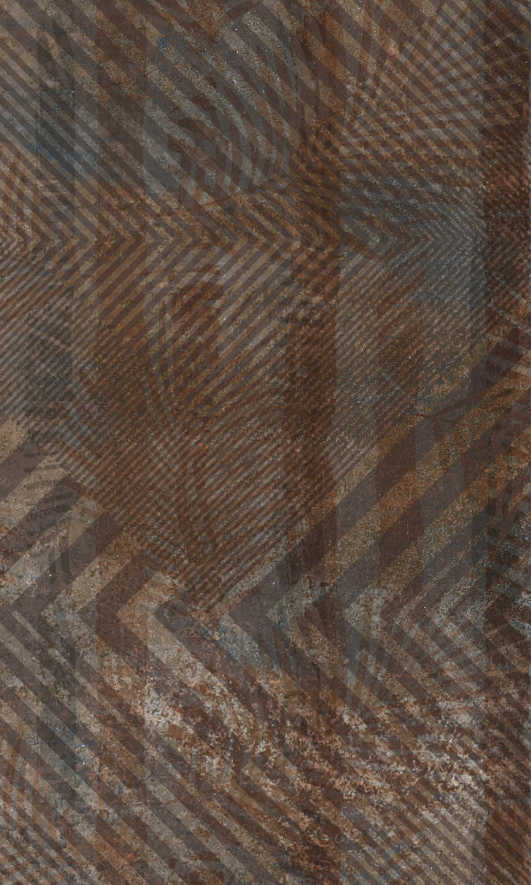 Brown & Grey Rustic Geometric Wallpaper Mural M1000