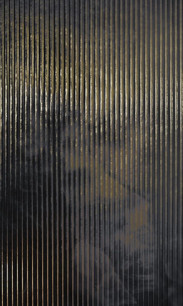 Ash Grey Metallic Stripe Wall Mural M1032