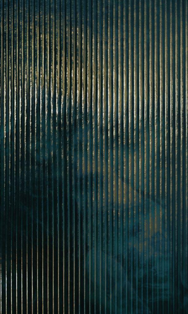 Ash Blue Metallic Stripe Wall Mural M1033 Sample