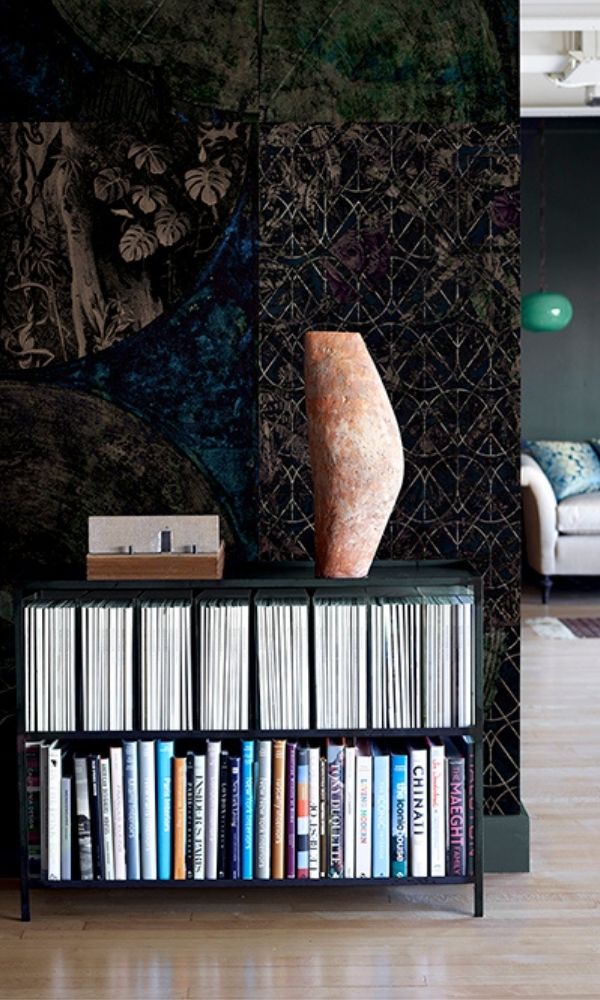 Forest View at Night Botanical Wall Mural M1070